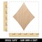 Card Suit Diamonds Unfinished Craft Wood Holiday Christmas Tree DIY Pre-Drilled Ornament